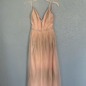 Pink - light pink and silver dress